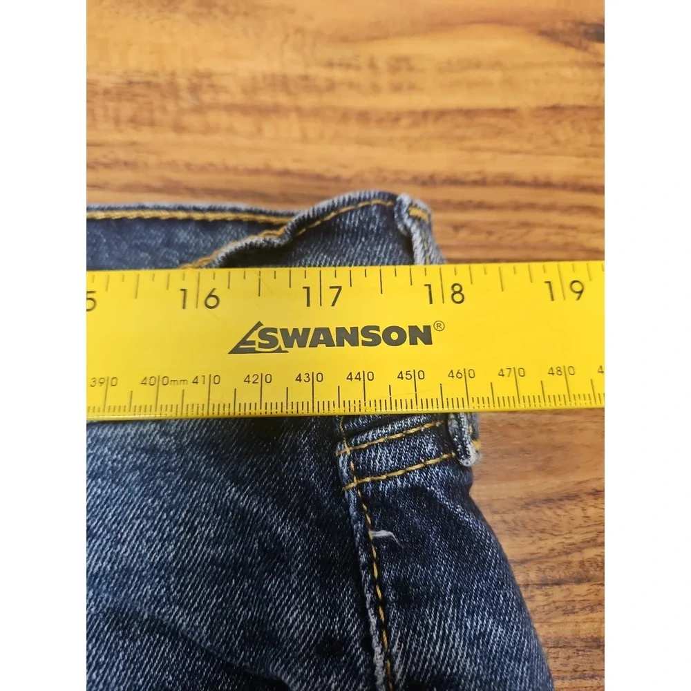 Levis 505 Jeans Mens 38x30 Straight Leg Denim Cotton Dark‎ Wash American